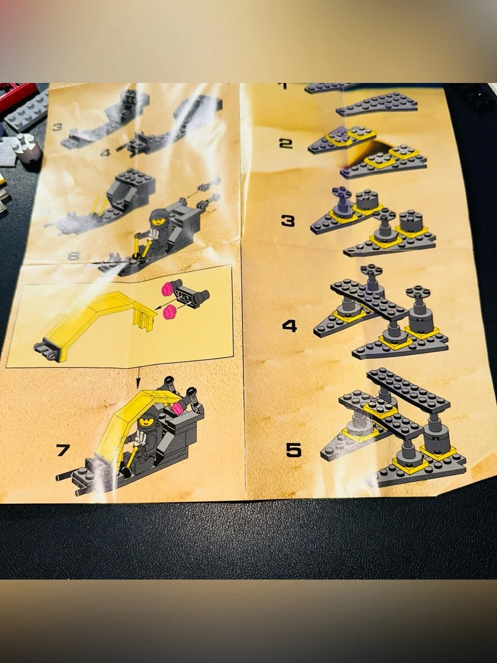 Lego Vintage Space Alienator Set 6876 Replacement Pieces and Instructions